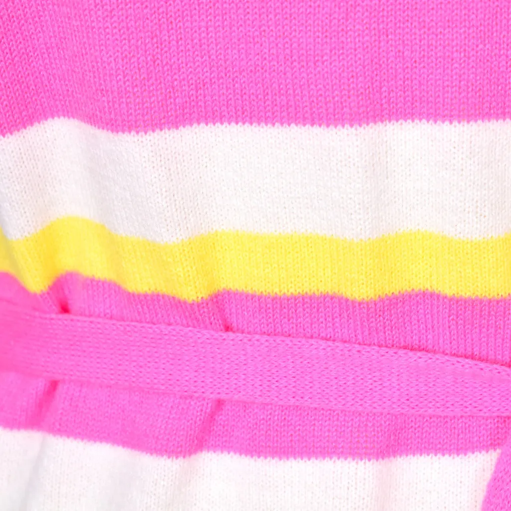 1960s Vintage Neon Pink Sweater Dress