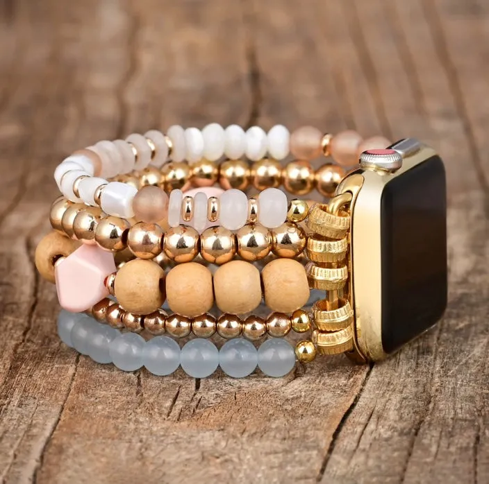 Apricot Mist Stretch Apple Watch Strap