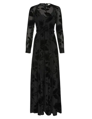 Burnout Sheath Dress in Black