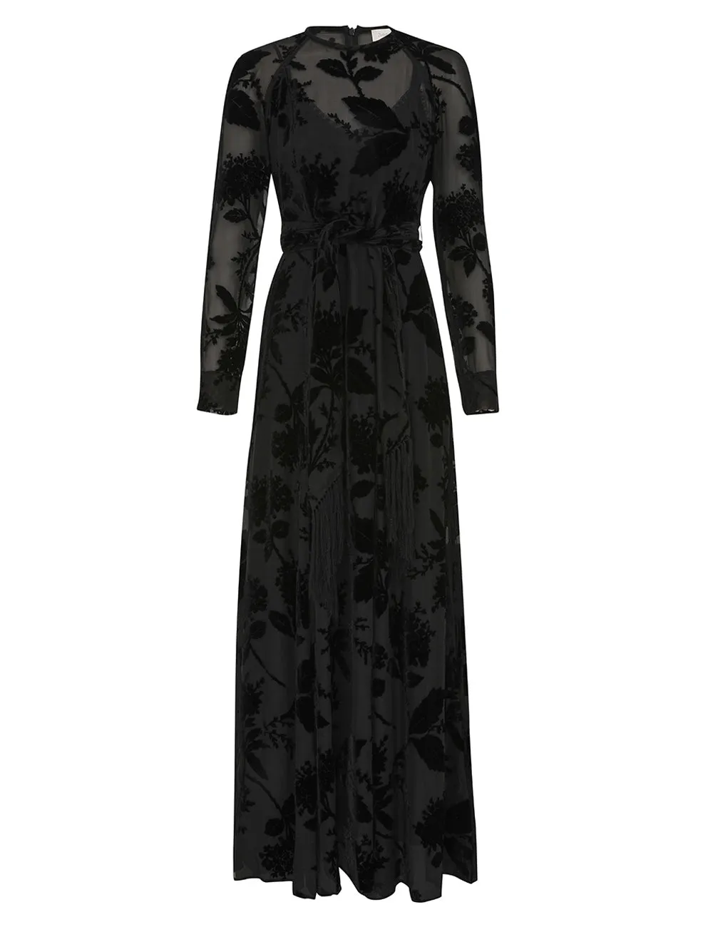 Burnout Sheath Dress in Black