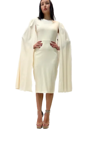 Cape Sleeve Dress