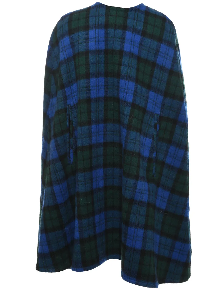 Checked Cape - M