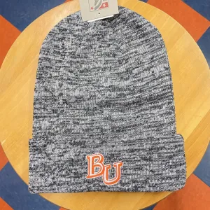 *Clearance!* Knit Cuff Beanie/Black Heather