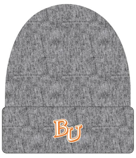 *Clearance!* Knit Cuff Beanie/Black Heather