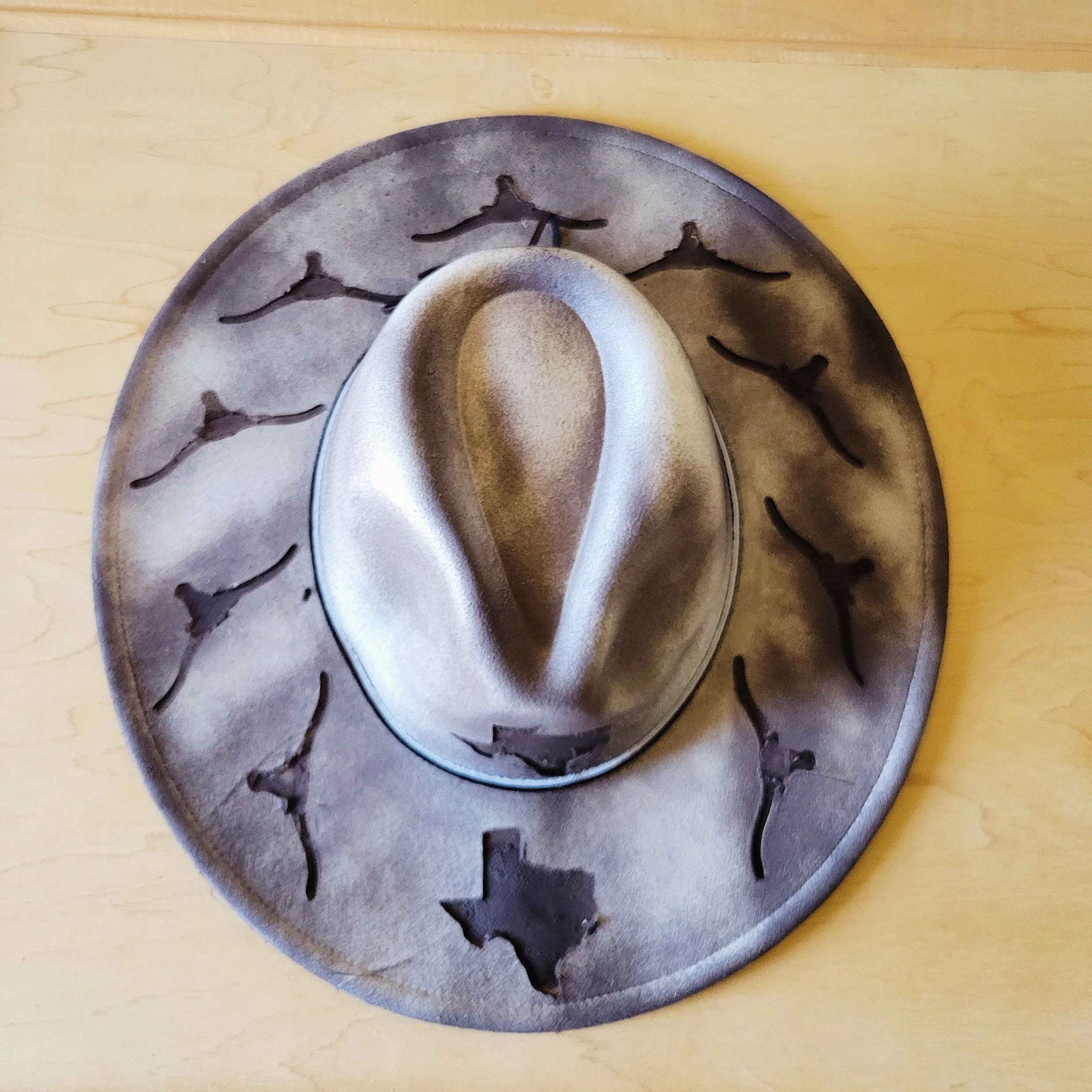 CUSTOM Hand-Painted Branded Cowgirl Western Boho Hat A70