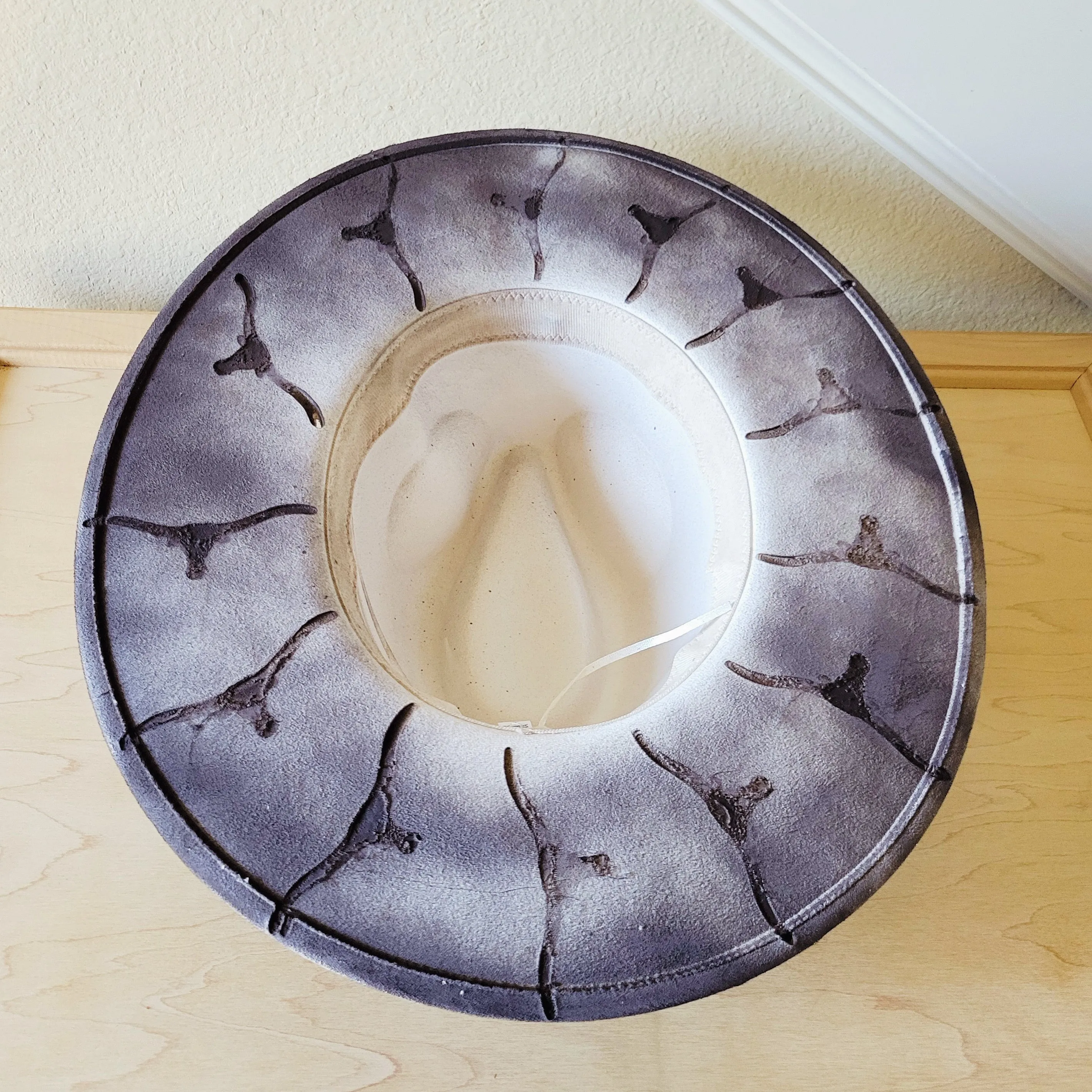 CUSTOM Hand-Painted Branded Cowgirl Western Boho Hat A70