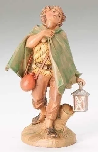 DAVID WITH CAPE & LANTERN, 5" Fontanini, 52594
