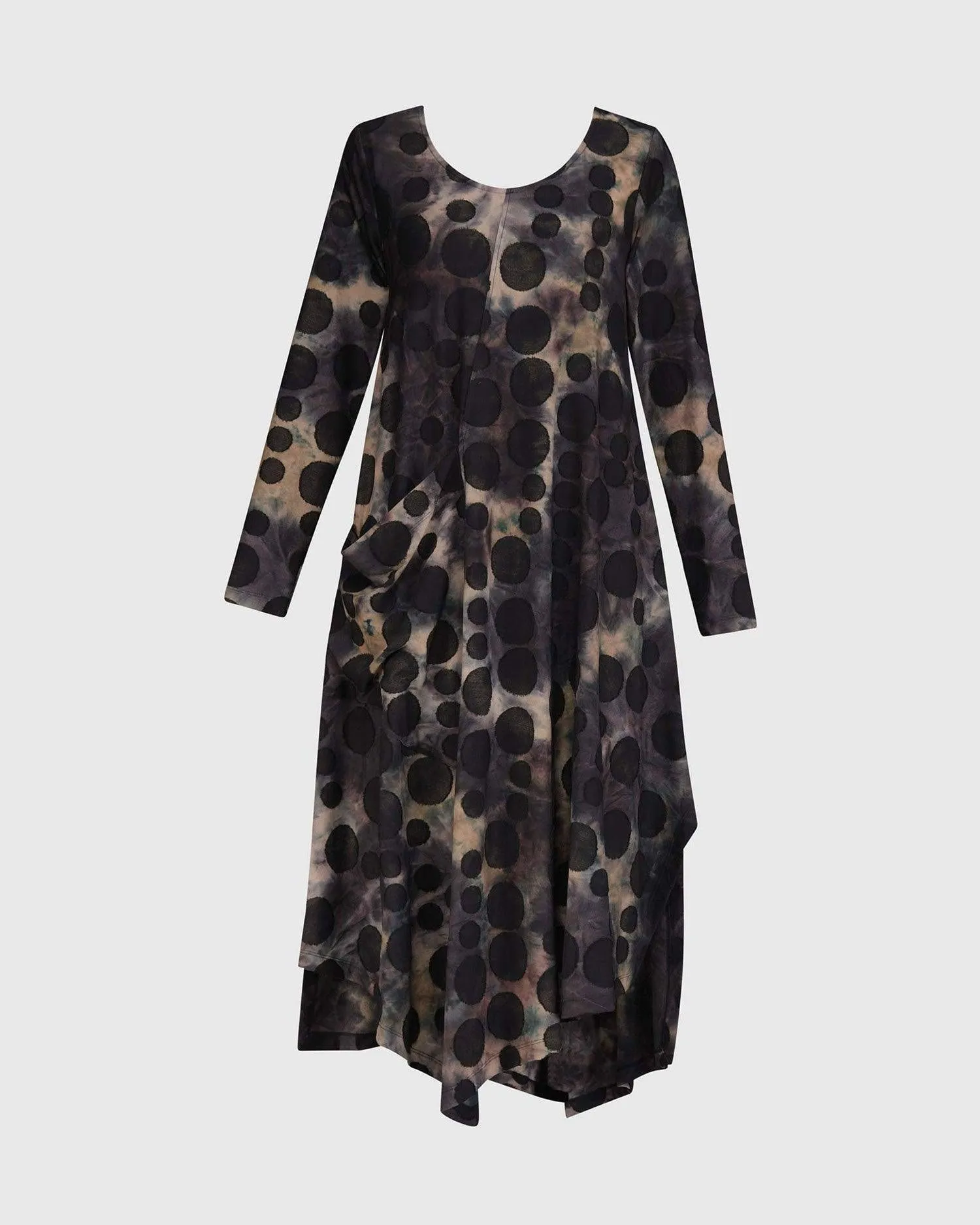 Echo Asymmetry Dress, Coffee