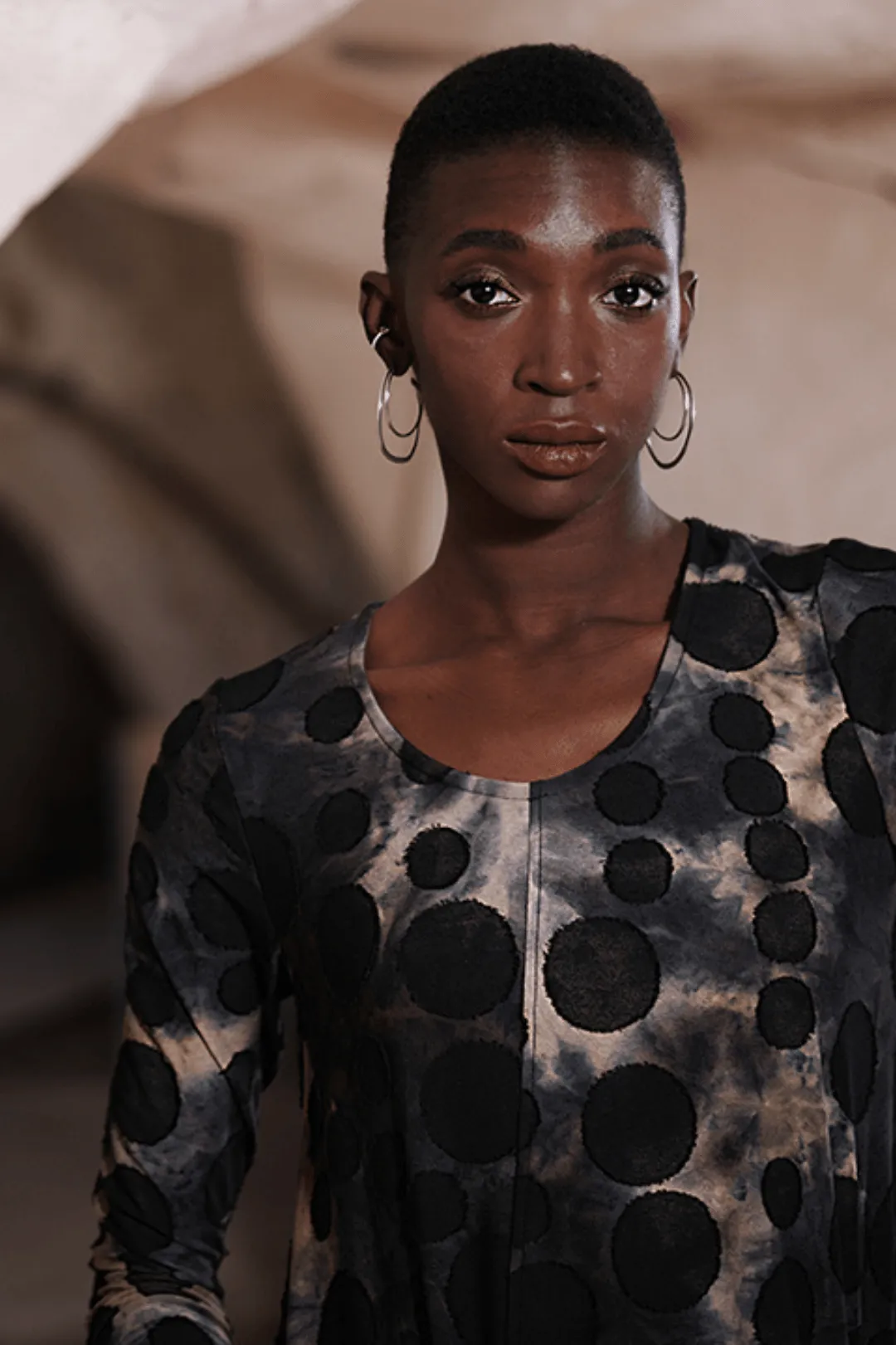 Echo Asymmetry Dress, Coffee