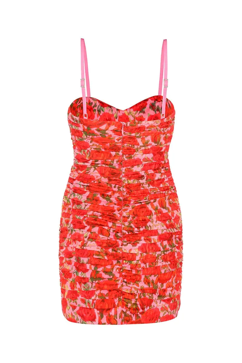 Elise Mini Dress Rose