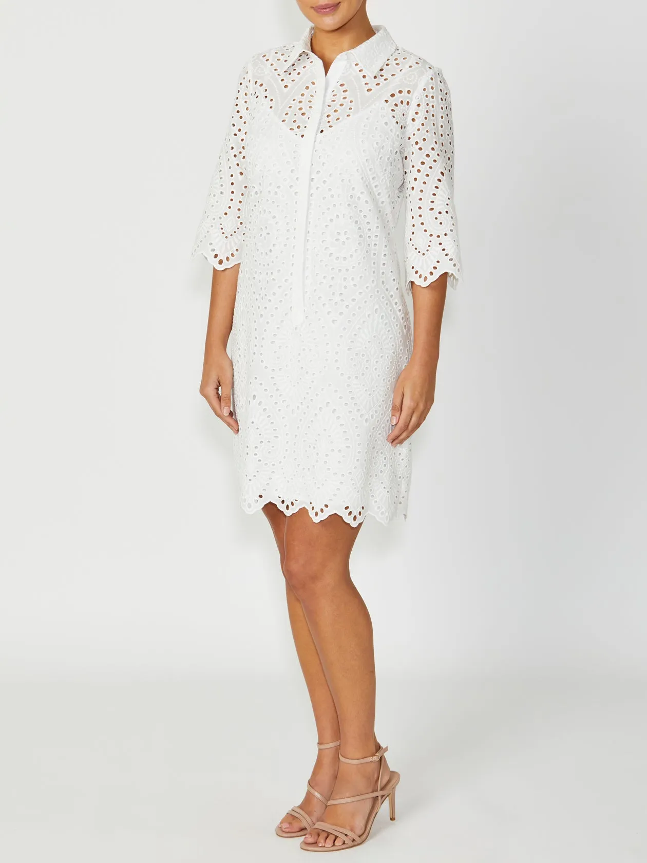 Eva Ivory Lace Dress