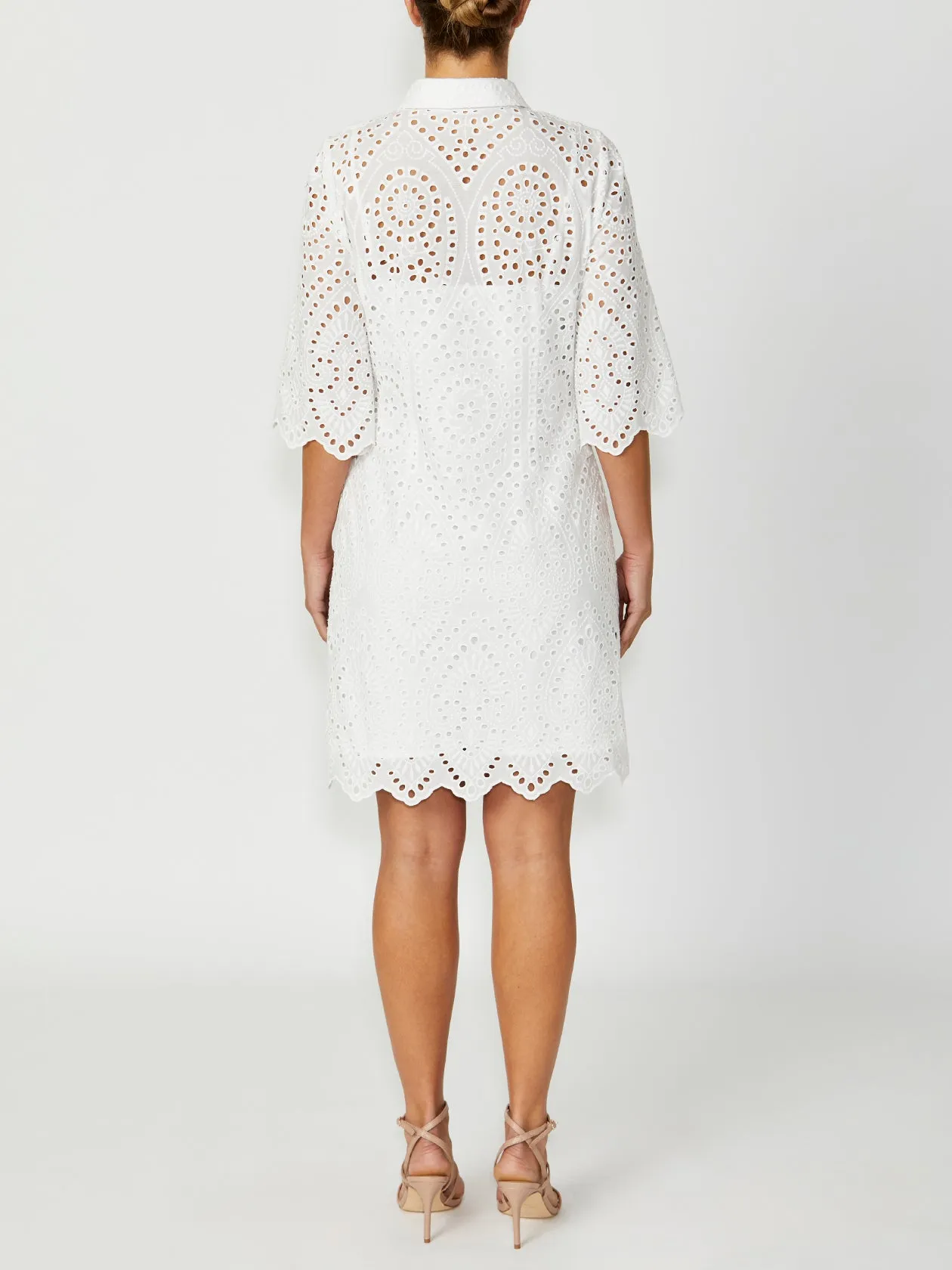 Eva Ivory Lace Dress