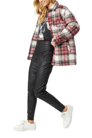 Faux leather leggings - Black