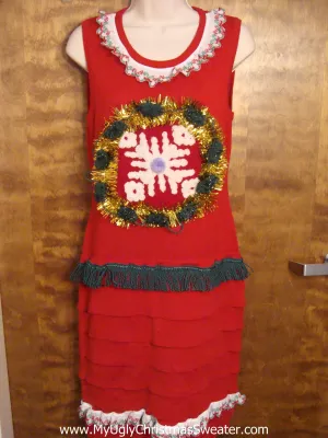 Festive Red Christmas Dress