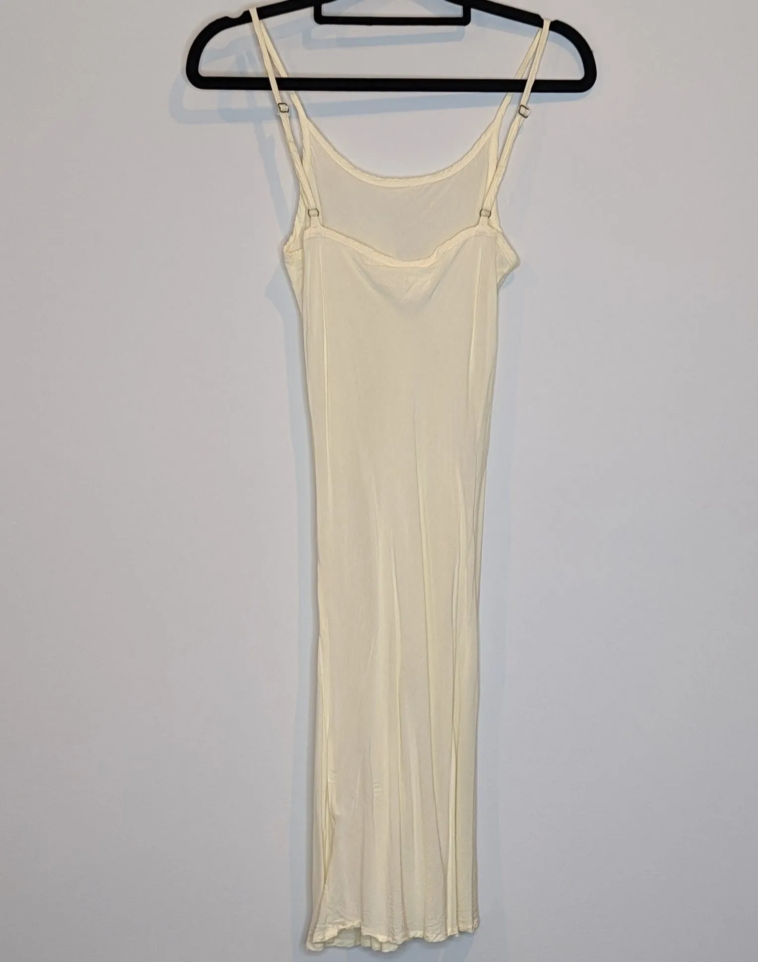 Flannel Cream Lace Dress With Slip Dress
