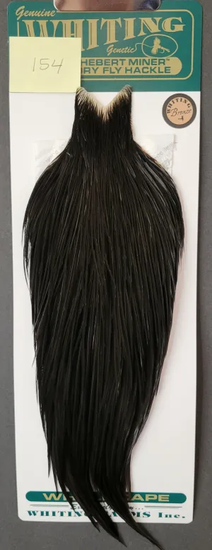 Flash Sale Hackle 154 - Hebert Miner Cape Bronze - Black (sizes 8-22)