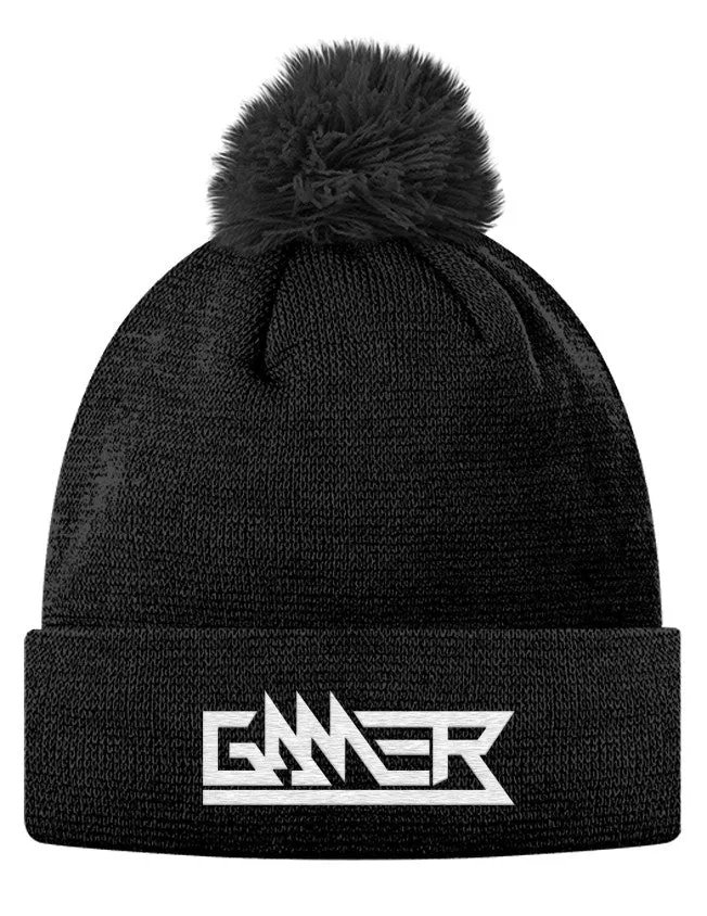 Gamer Pom Pom Knit Cap