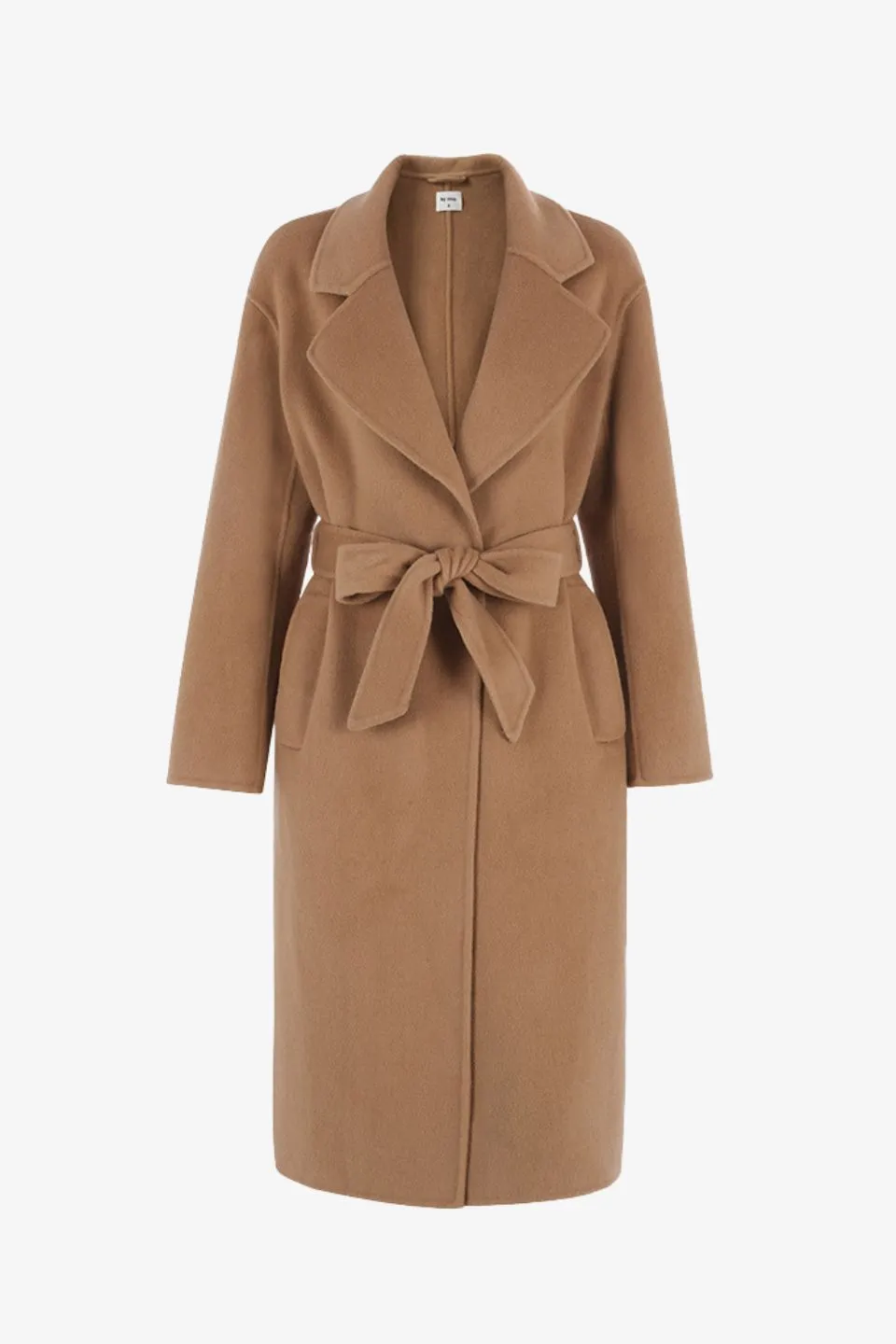 Geneva Camel Wool Blend Belted Coat