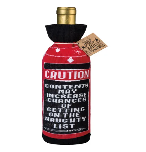 Holiday Bottle Cover Gift Bag