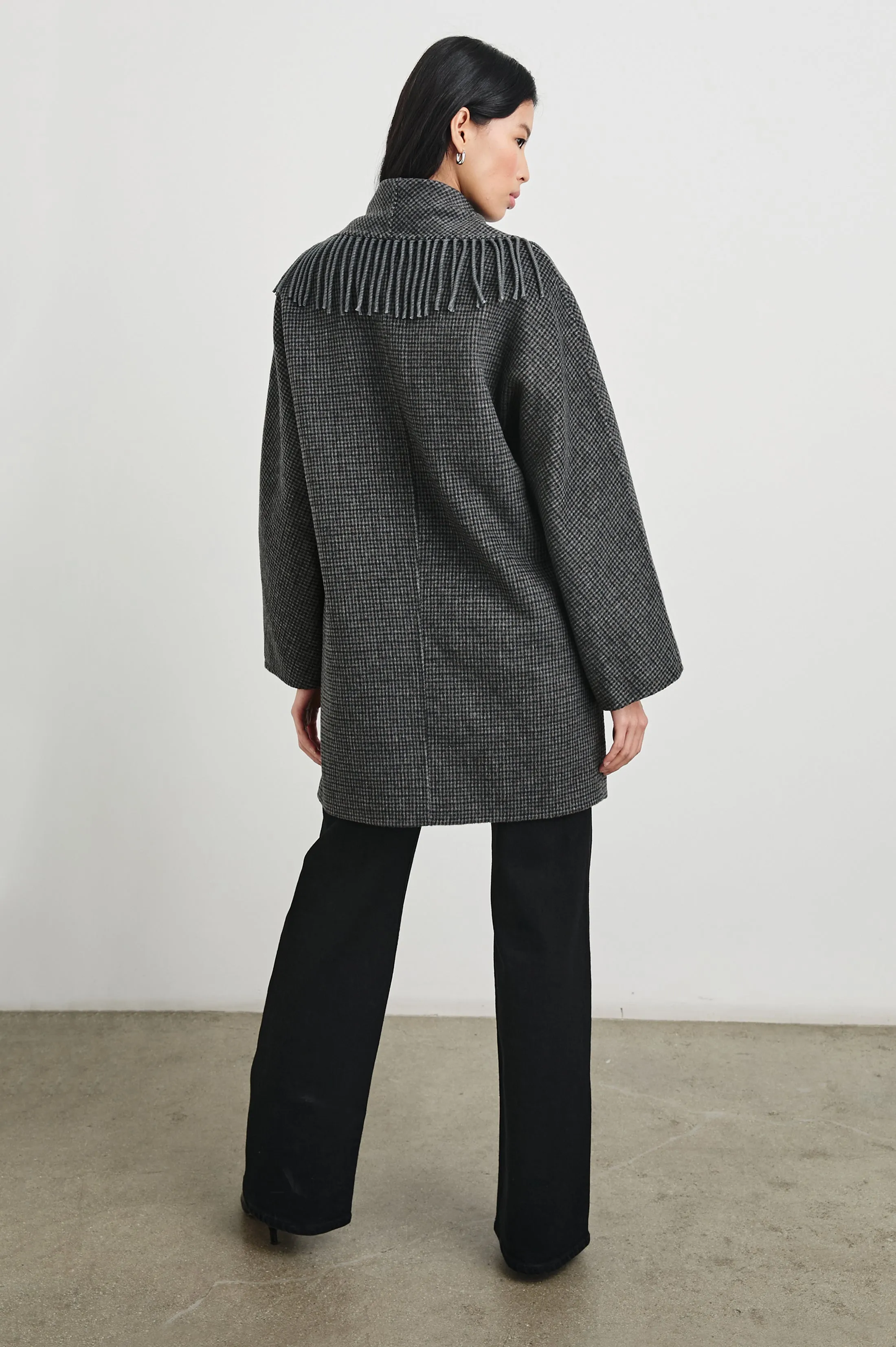 HUGO COAT - CHARCOAL CHECK