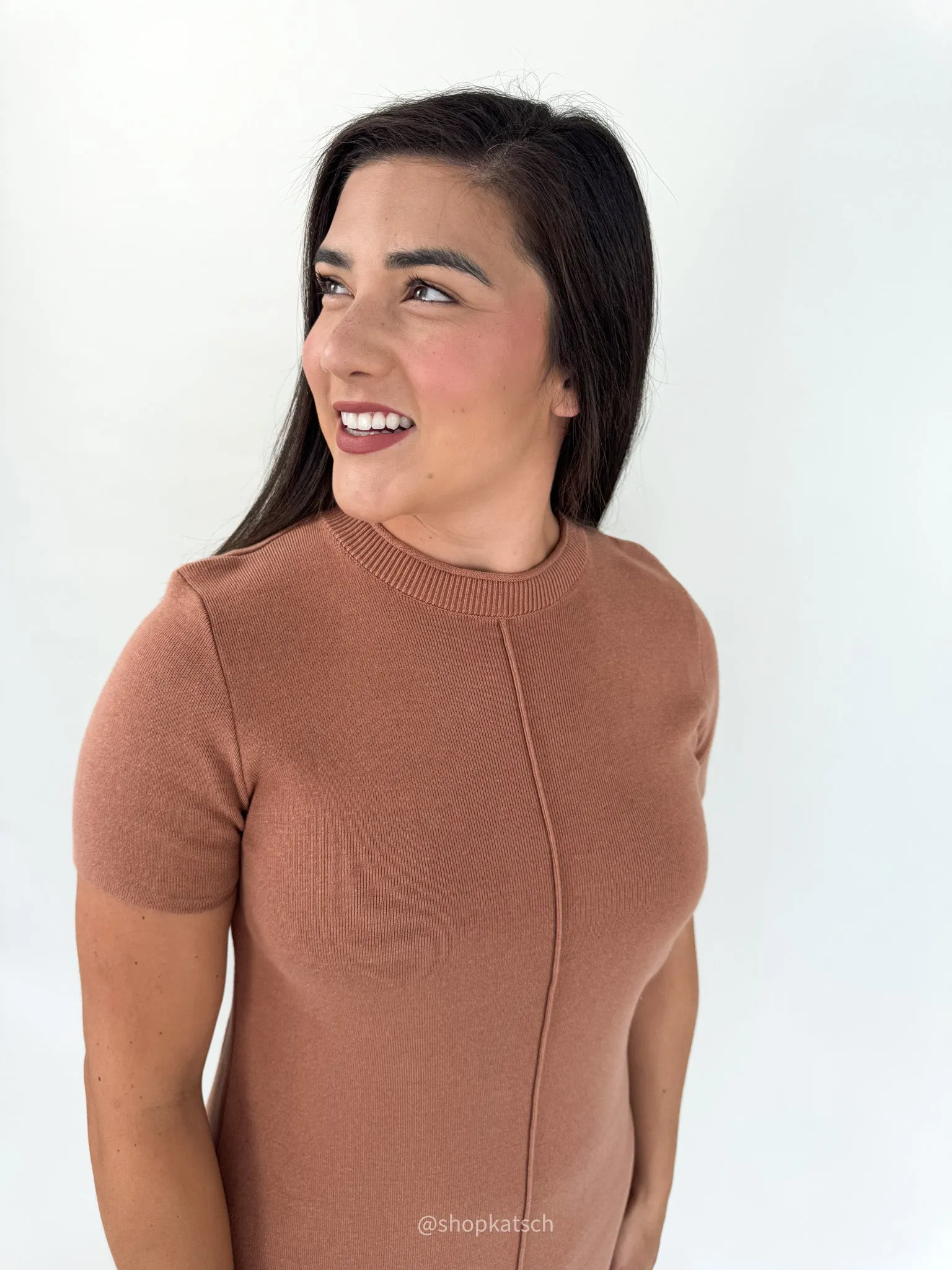 Jenny Raw Seam Sweater Dress