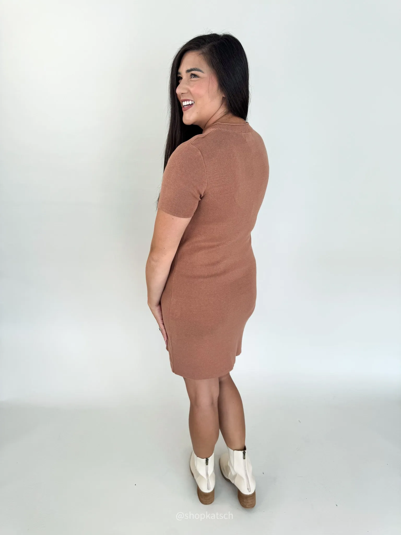 Jenny Raw Seam Sweater Dress