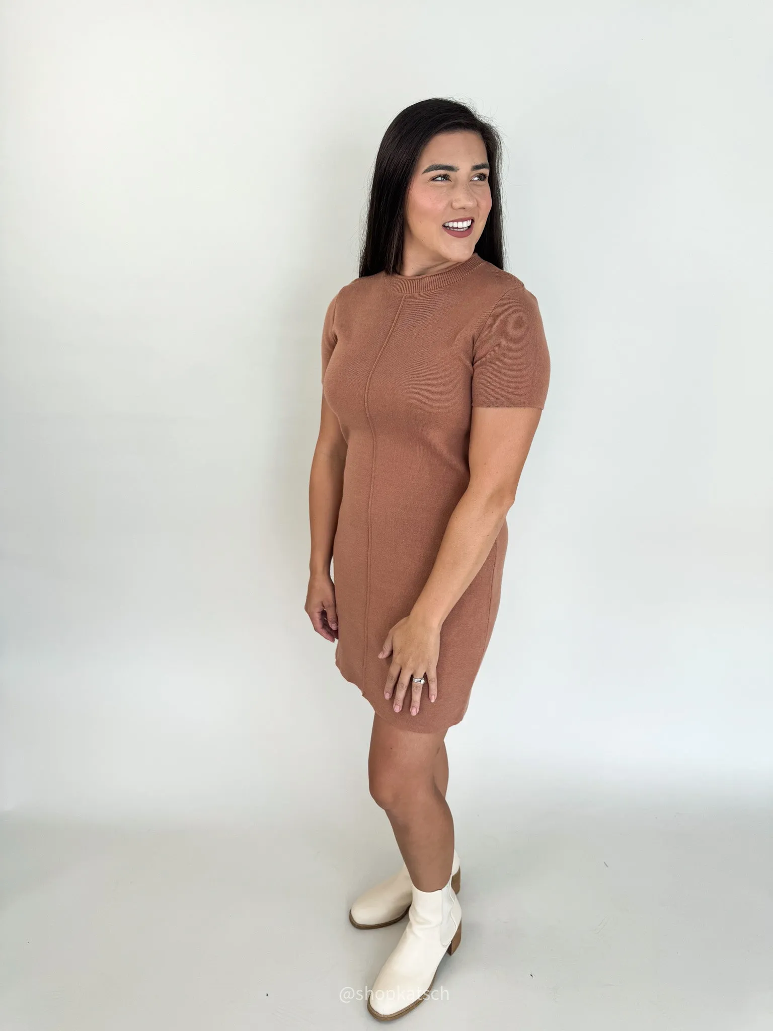 Jenny Raw Seam Sweater Dress