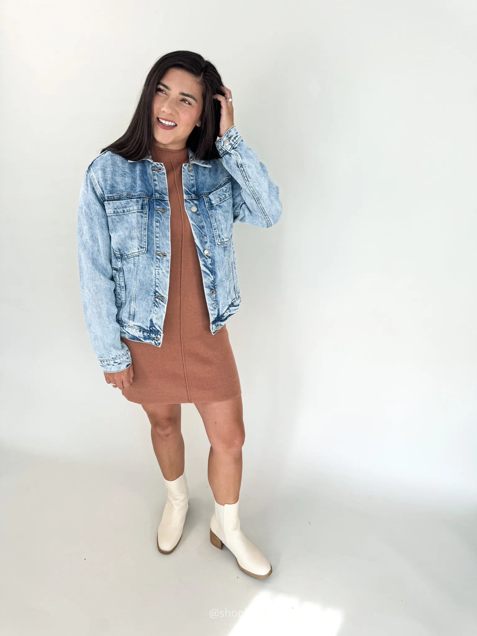 Jenny Raw Seam Sweater Dress