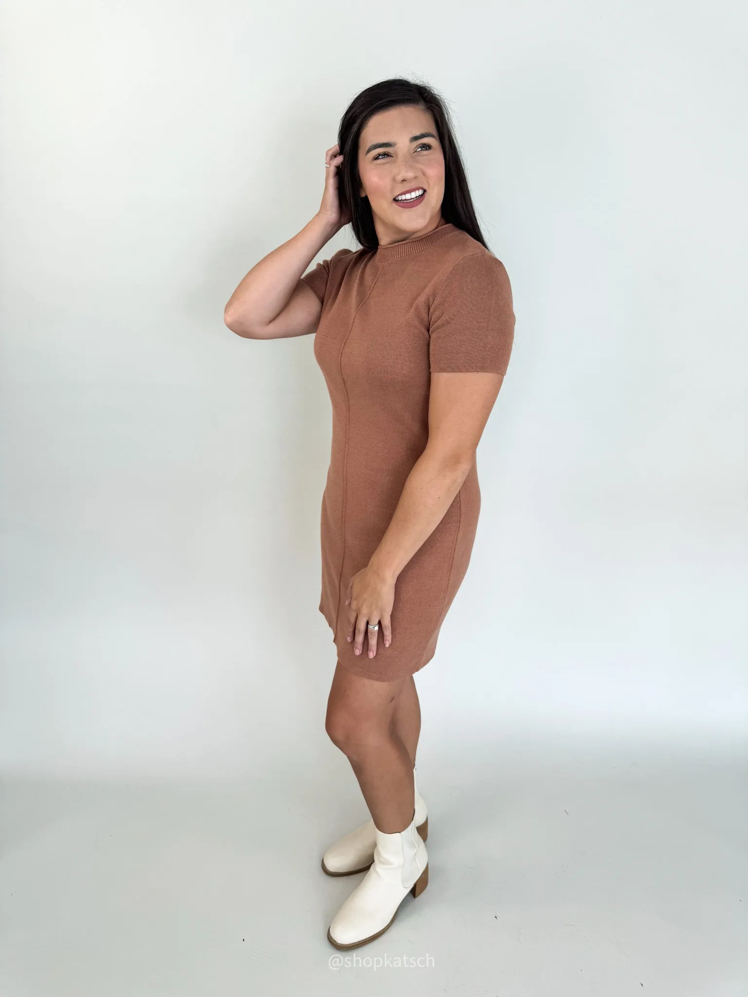 Jenny Raw Seam Sweater Dress