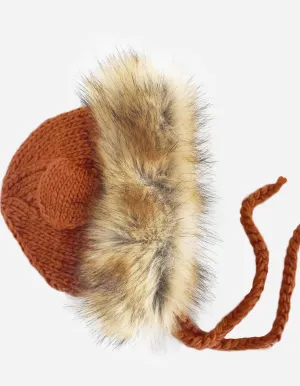 Lion Bonnet in Cinnamon
