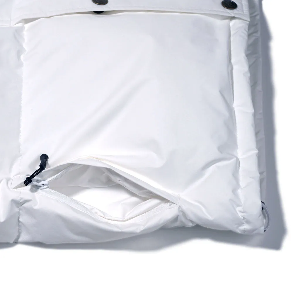 LOGO DOWN PADDING VEST WHITE