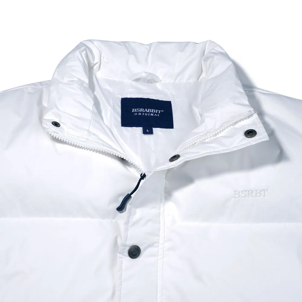 LOGO DOWN PADDING VEST WHITE