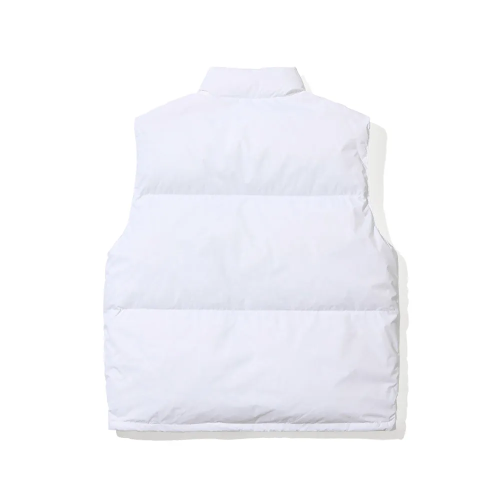 LOGO DOWN PADDING VEST WHITE