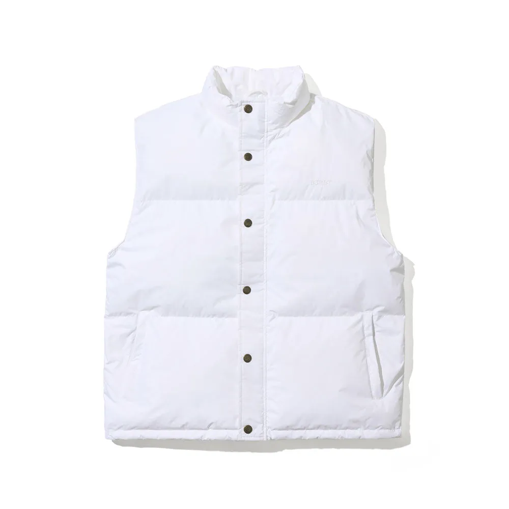 LOGO DOWN PADDING VEST WHITE