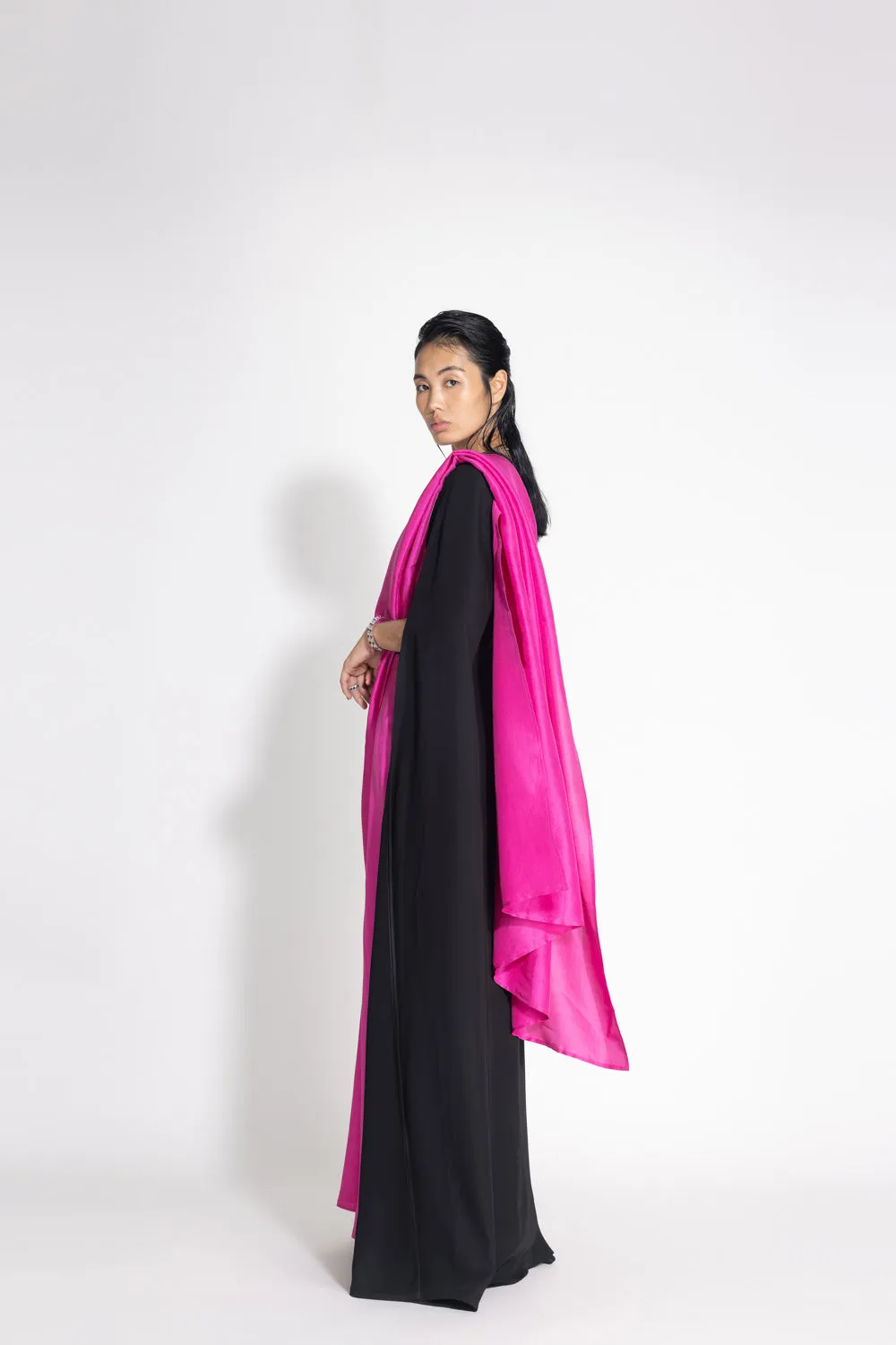Masai Godet Sari with Neha Cape