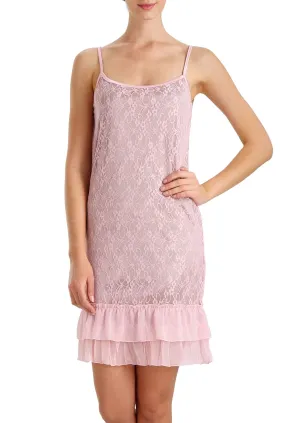 Melody See-through Baby-doll lace slip with ruffles