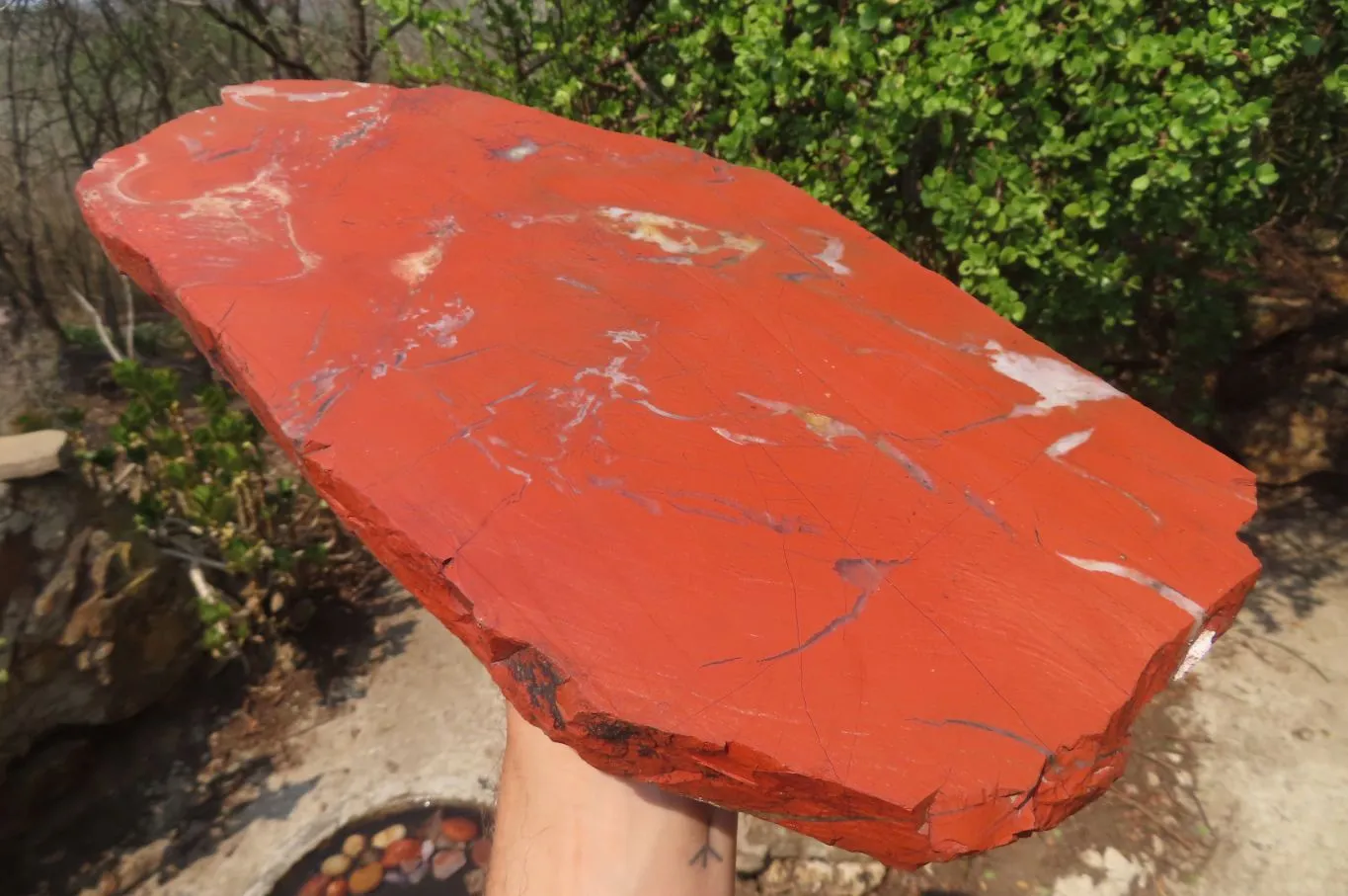 Natural Red Jasper Slab x 1 From Northern Cape, South Africa