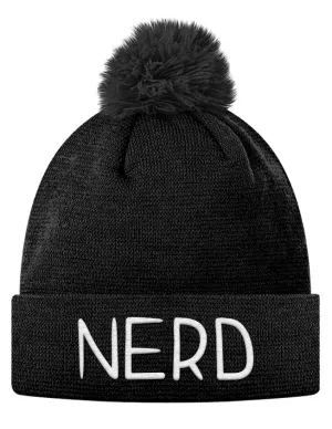 NERD Pom Pom Knit Cap