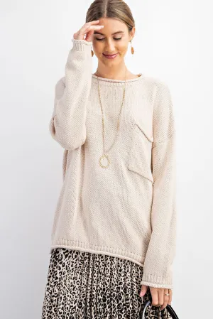 Oatmeal Pocket Sweater