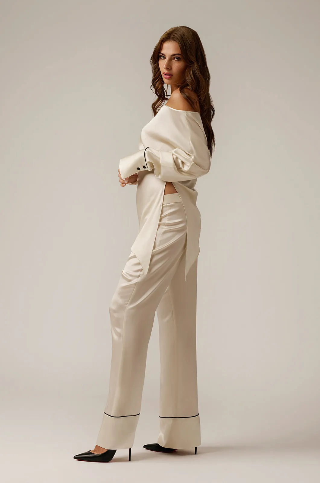 OVERSIZED SILK PANT