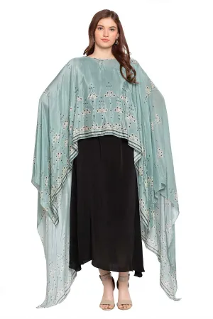 Printed Cape and Dress Co-ord Set (Set of 2)