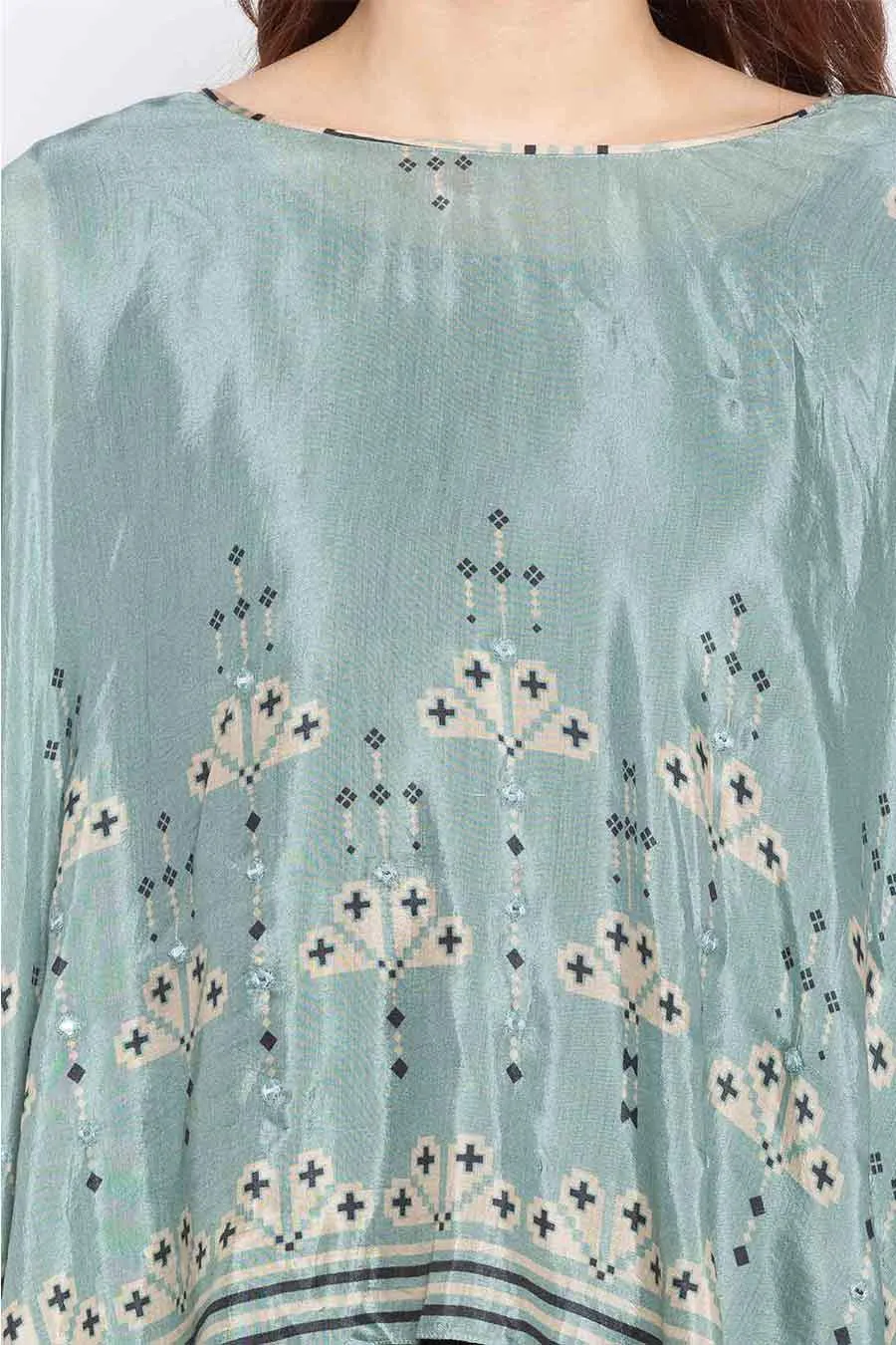Printed Cape and Dress Co-ord Set (Set of 2)