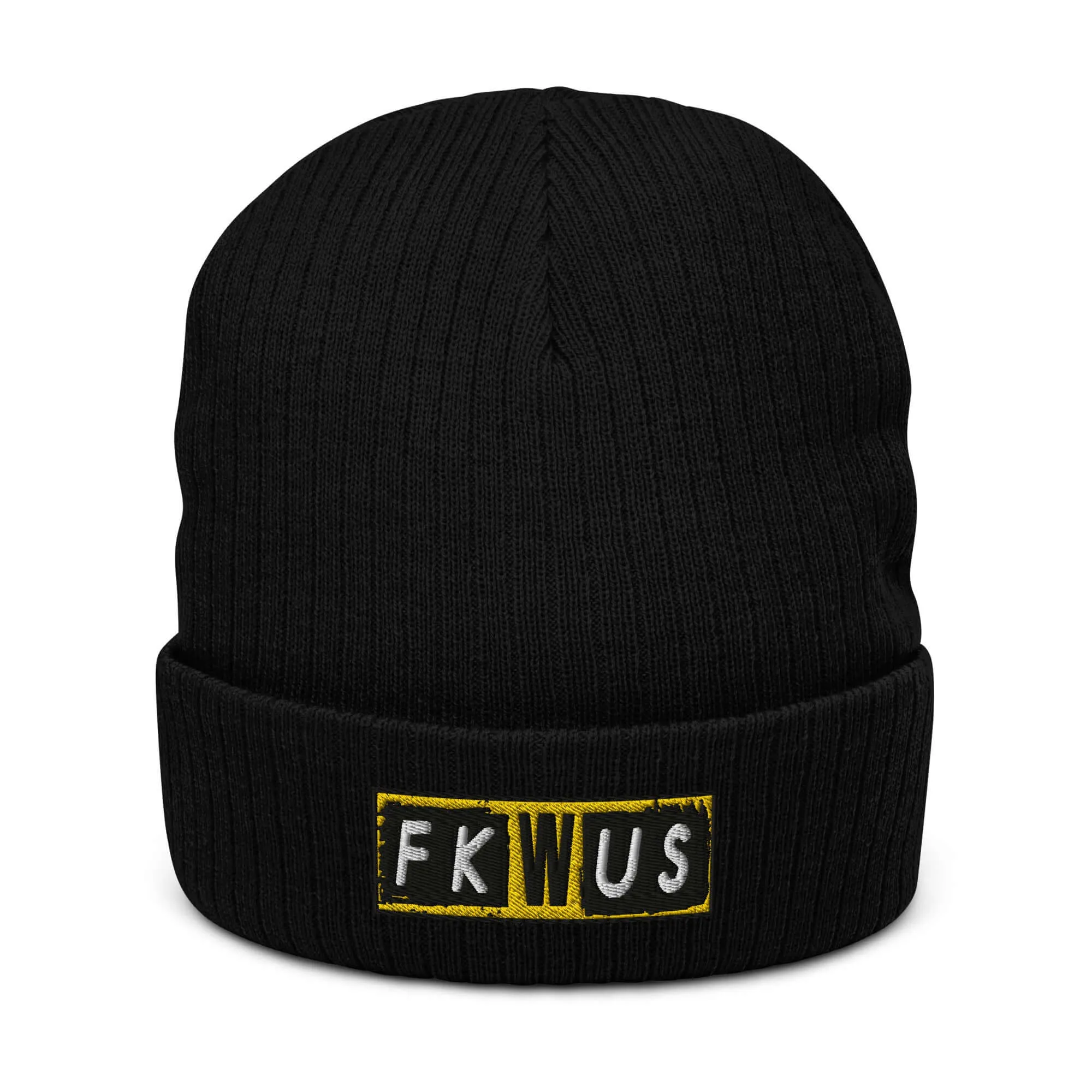 "FKWUS" Ribbed knit beanie (Color options available)