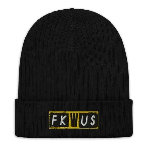 "FKWUS" Ribbed knit beanie (Color options available)