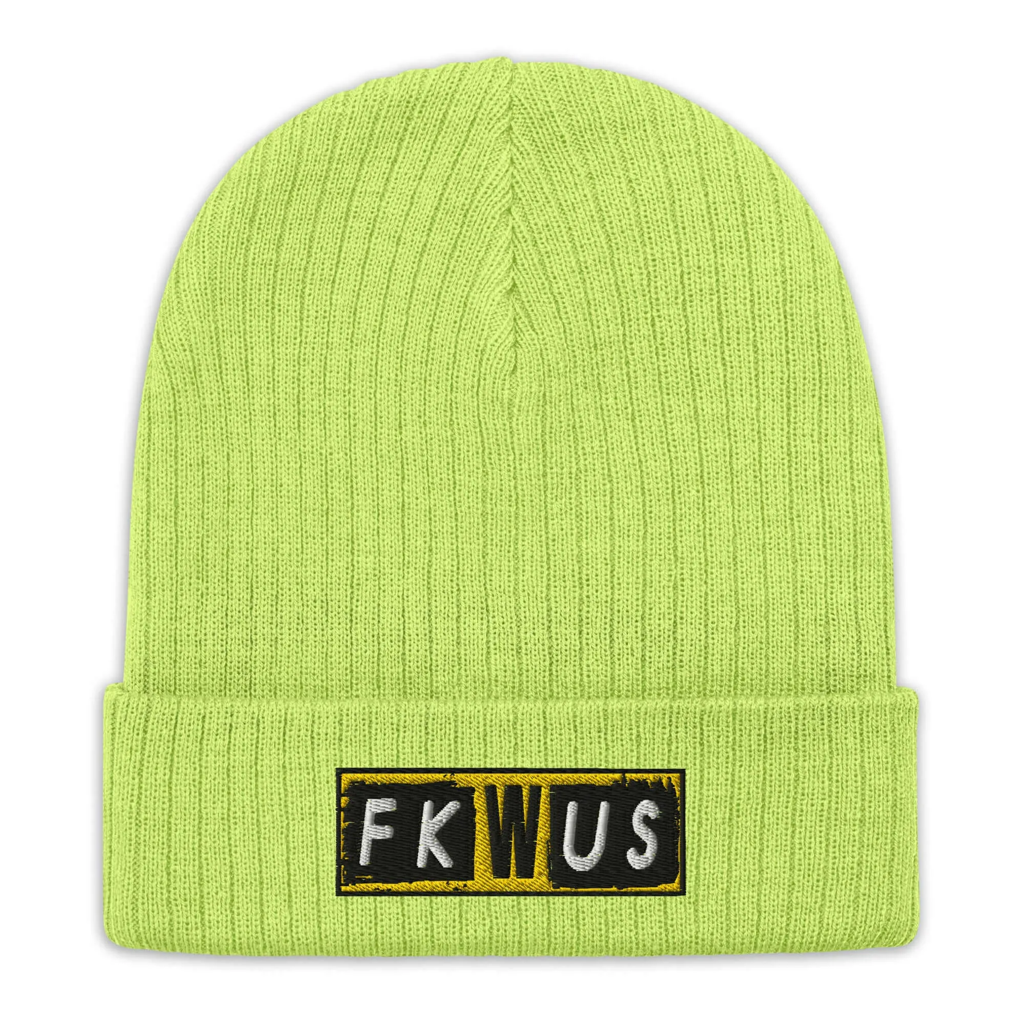 "FKWUS" Ribbed knit beanie (Color options available)
