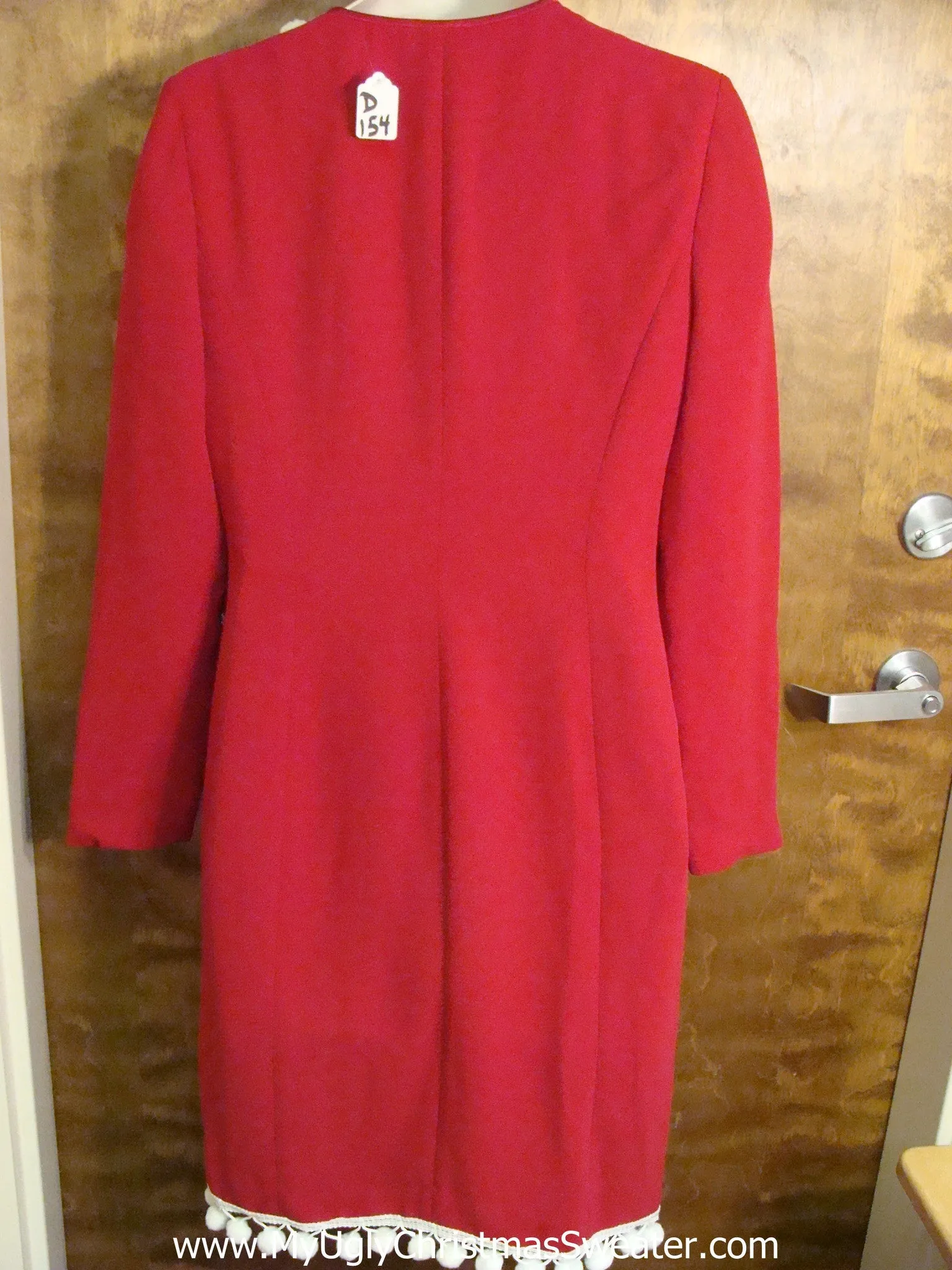Red Fesitve Ugly Christmas Sweater Party Dress Size 8