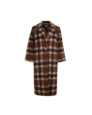 ROONEY COAT BROWN CHECK