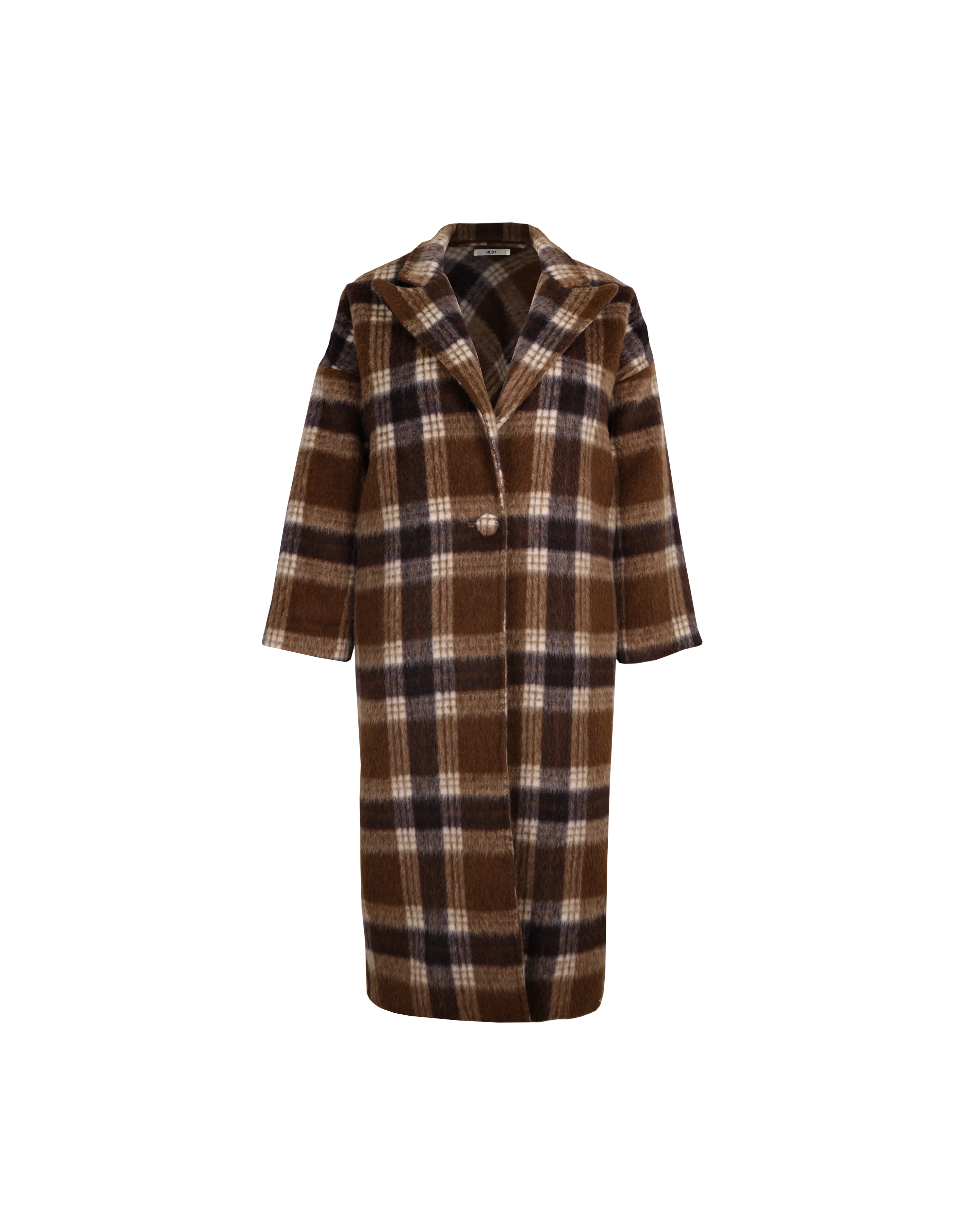 ROONEY COAT BROWN CHECK