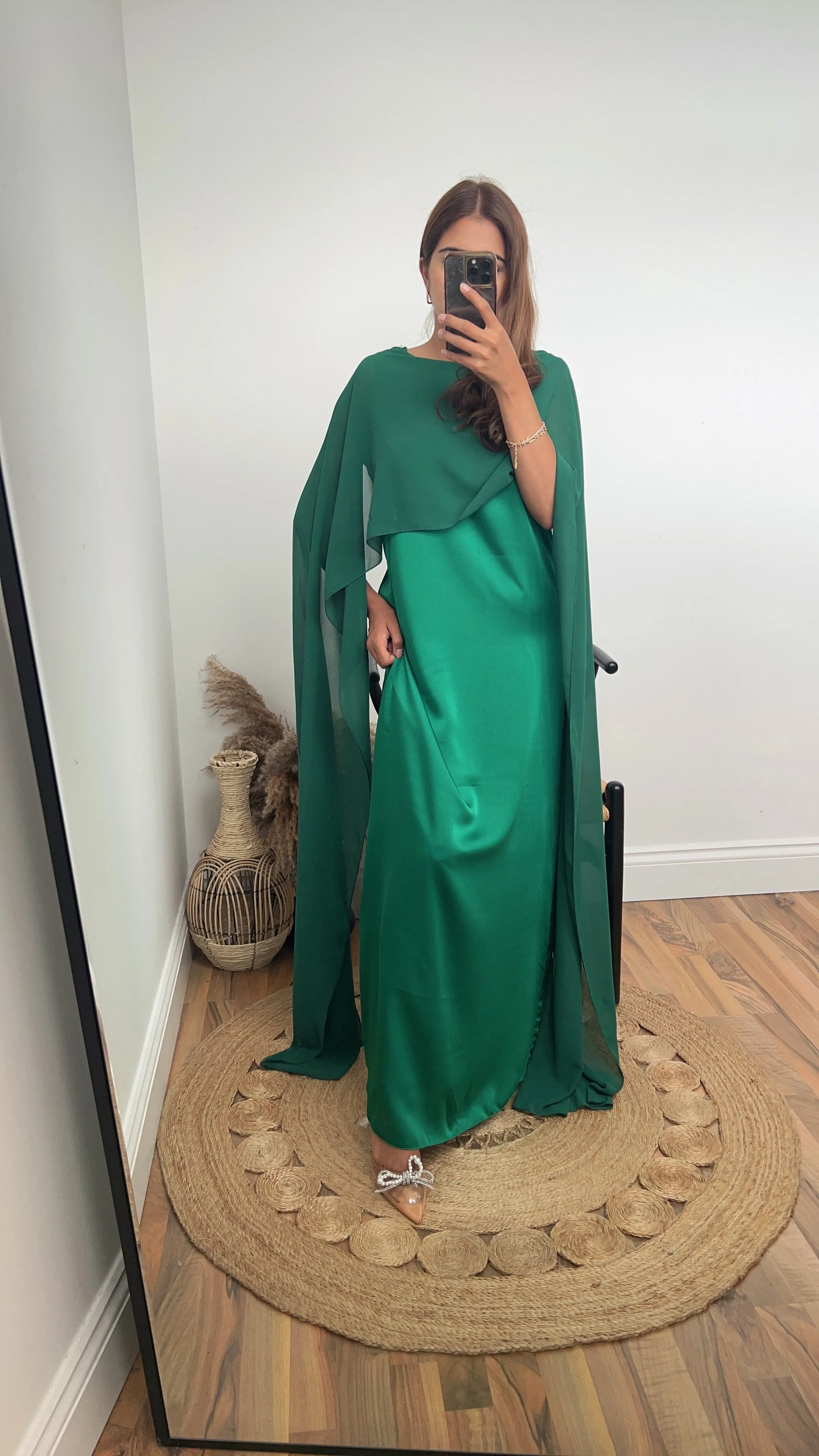Sai dress in emerald