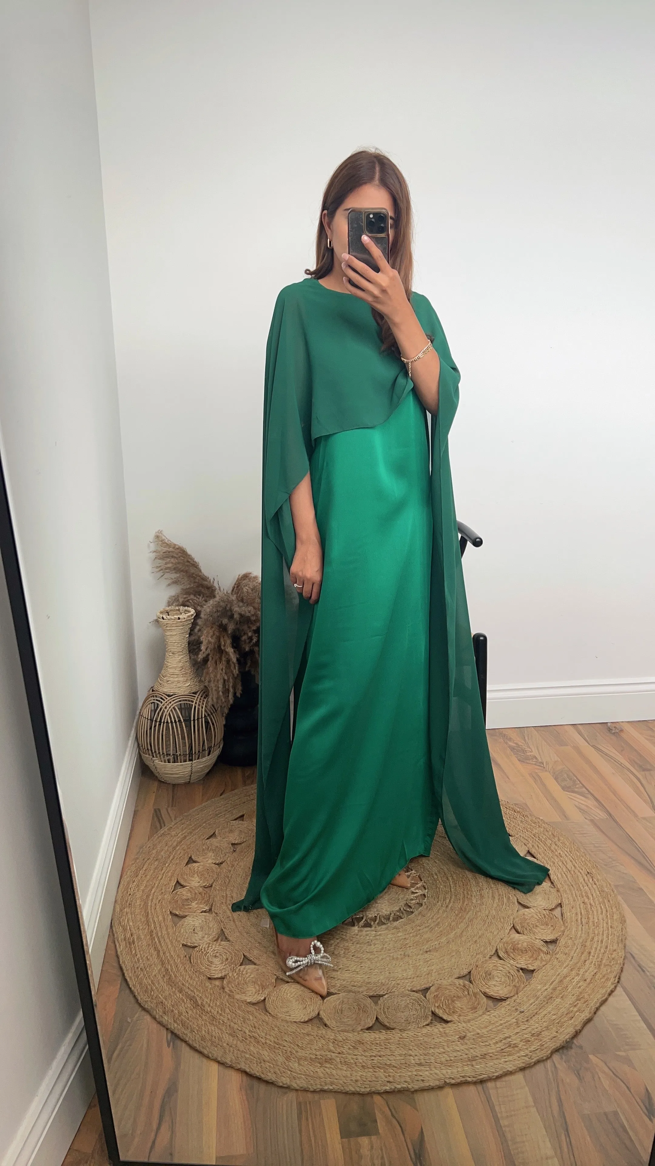 Sai dress in emerald